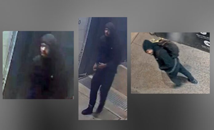Security camera images of suspect