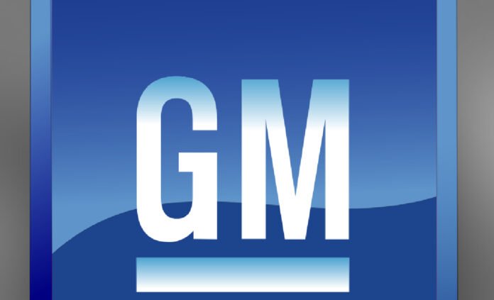 GM_MOTORS General Motors logo displayed on blue and purple background