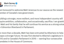 Carney announces Conservative MP Matt Jeneroux crossing floor to Liberals