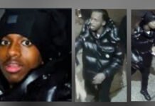 Toronto Police search for suspect in aggravated assault that caused life-altering injuries Three CCTV style images showing a man wearing a black puffer jacket and dark pants. One image is a close-up of his face; the other two show his standing and walking on a sidewalk, holding a phone. He is wanted in aggravated assault case