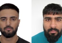 CBSA removes multiple individuals linked to organized crime and extortion Two side-by-side portrait photos of men with beards, both facing forward with neutral expressions against a plain background.